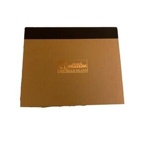 Liberty Ellis Island Brown & Black Photo Album With Gold Embossed Cover